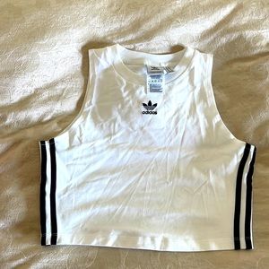 adidas three stripes tank top